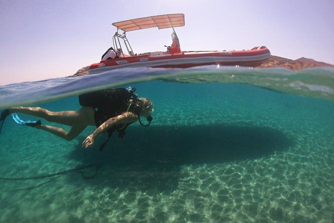 Try a DIVE, discover scuba diving in Mykonos - The Location: Lia beach, Mykonos
