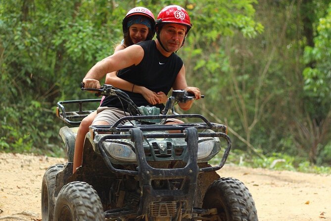 Tulum Adrenaline, ATV, Cenote, Zipline from Playa Del C - ATV Riding on Rugged Trails in Tulum