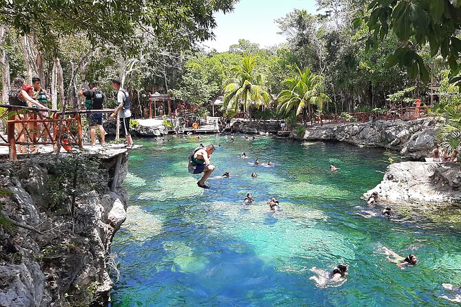Tulum and Cenotes Tour Casa Tortuga plus Mother Nature Sculpture - Swimming in the Cenotes at Casa Tortuga