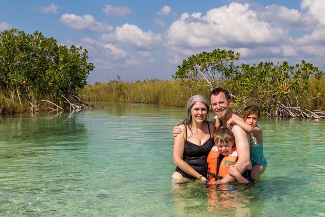 Tulum History, Sian Ka'an Floating Canals and Tacos Honorio Lunch - Seamless Logistics with Private Transportation and Snacks