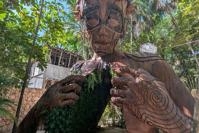 Tulum Instagram Giant Sculpture, Cenote Attik and Azulik Uh May - Refresh and Capture at Cenote Attik
