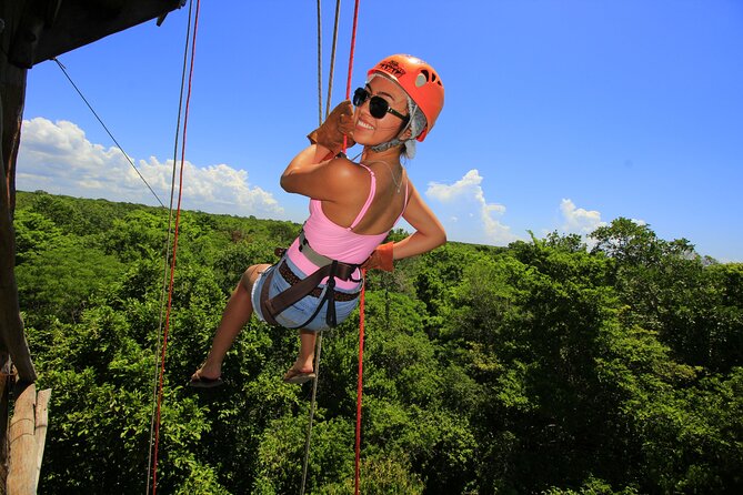 Tulum Mayan Ruins with Snorkel, Zipline and Rappel Jungle Thrills - Enjoying a Regional Buffet and Refreshments