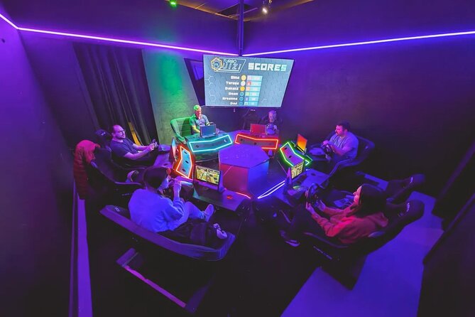 TurboQuiz The Ultimate Trivia Gameshow - TurboQuiz The Ultimate Trivia Gameshow in Myrtle Beach offers a unique, adrenaline-fueled twist on traditional trivia nights. Priced at $25 per person, this 1 hour 10 minutes interactive activity combines high-speed racing elements with clever quiz questions, making it a standout choice for groups, families, or friends seeking a lively challenge. Located at Jack Axe Throwing North Myrtle, this mobile ticket experience is designed for up to 12 players, creating a dynamic, competitive atmosphere.