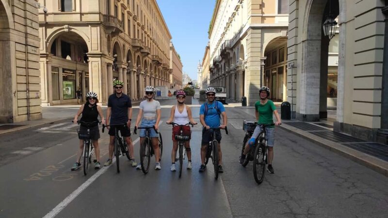 Turin: Historical & Cultural tour by Bicycle! - Discovering Piazza San Carlo, the "Salotto di Torino"
