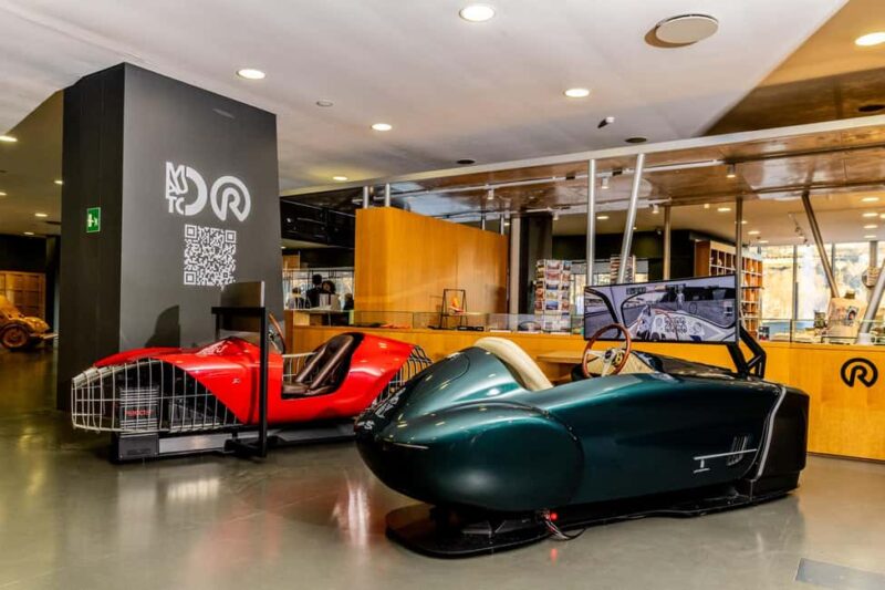 Turin: Vintage Car Simulators at MAUTO - Starting Point at the Museo Nazionale dellAutomobile