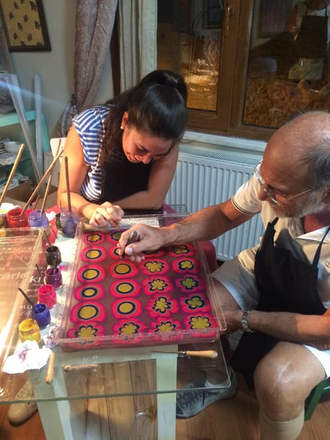 Turkish Marbling Paper Ebru Art Workshop - The Relaxing and Meditative Atmosphere of the Workshop