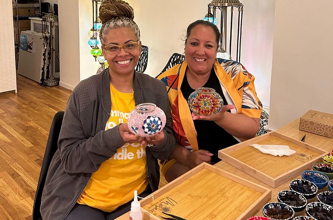 Turkish Mosaic Art Class in Manhattan - Designing Your Own Turkish Mosaic Lamp