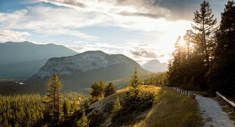 Two Hearts, One Horizon  Private Honeymoon in the Rockies - The Iconic Fairmont Banff Springs from Surprise Corner