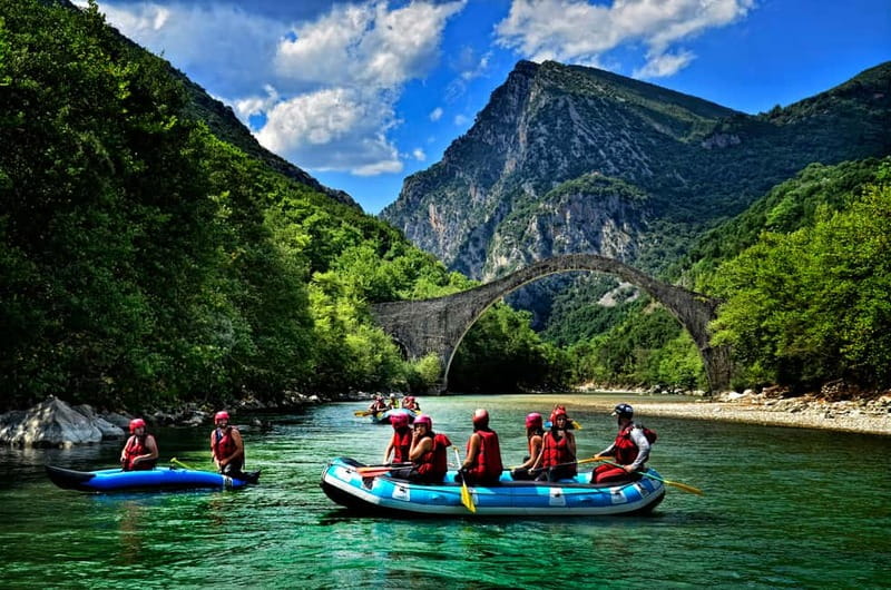 Tzoumerka: Rafting Arachthos Trail: Plaka Bridge- Tzari - Logistics: Starting Point and End of the Tour