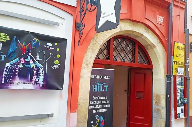 Underground Black Light Theatre Interactive Show in Prague - The Theater Space and Seating Arrangement