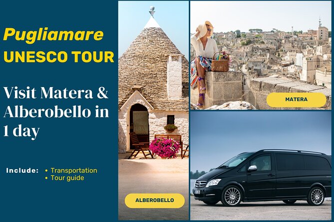 UNESCO Tour from Bari: Alberobello and Matera Guided Tour - Booking and Cancellation Policies