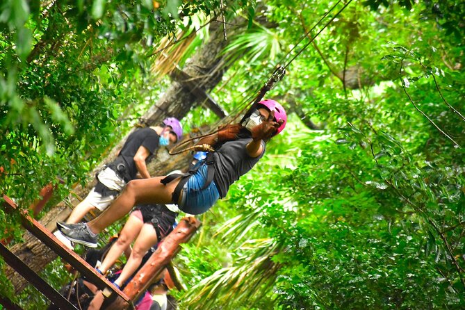 Unforgettable off-road experience from Cancun. Ziplines & cenote! - Cenote Swim: Relaxation in Blue Waters