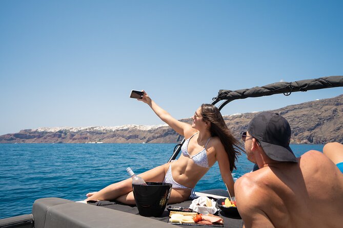 Unique Half-Day Private Motor Boat Cruise in Santorini - Seeing Aspronisi and Its Raw Volcanic Beauty