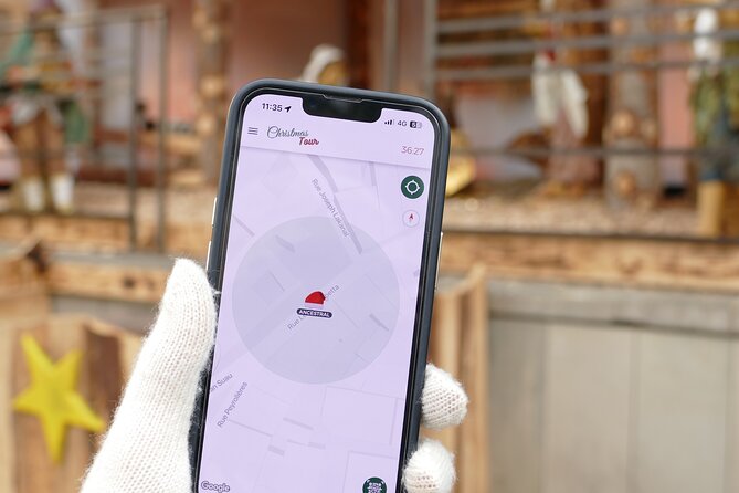 Unusual track game on Christmas markets in Orleans - Starting Point at Place du Martroi in Orleans