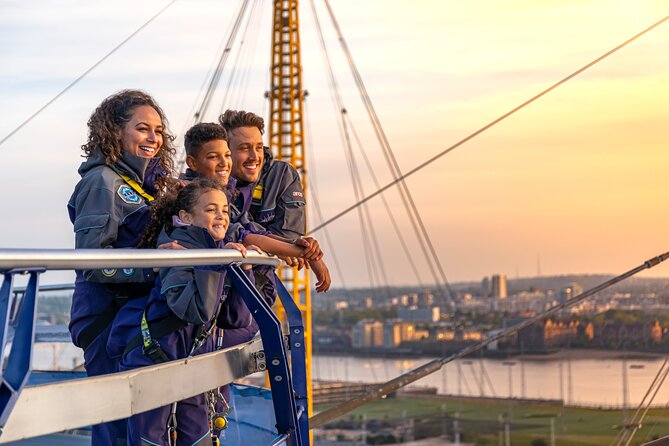 Up at The O2: Sunset Climb with Guided Tour with Panoramic Views - Included Amenities and Optional Purchases