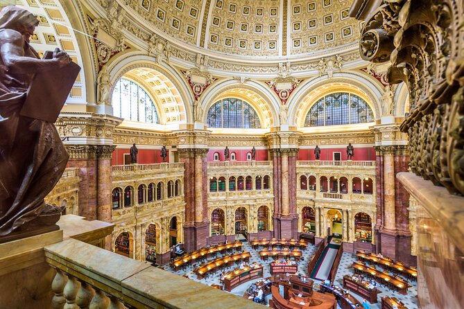 US Capitol and Monuments Walking Tour - Inside the Library of Congress: A Stunning Architectural Marvel