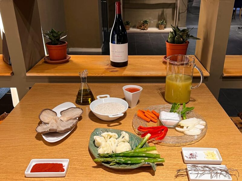 Valencia: Paella Cooking Class with Central Market Tour - The Paella Kitchen and Cooking Setup