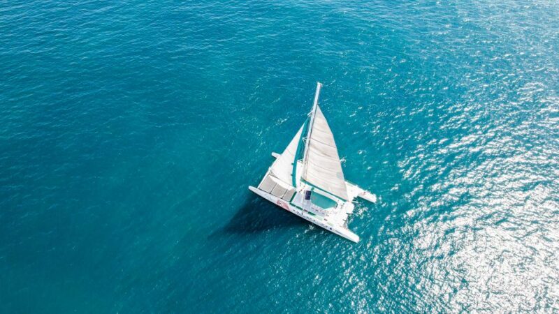 Valencia: Sailing Catamaran Cruise with Sunset Option and DJ - Comfortable Seating and Net Options on the Catamaran