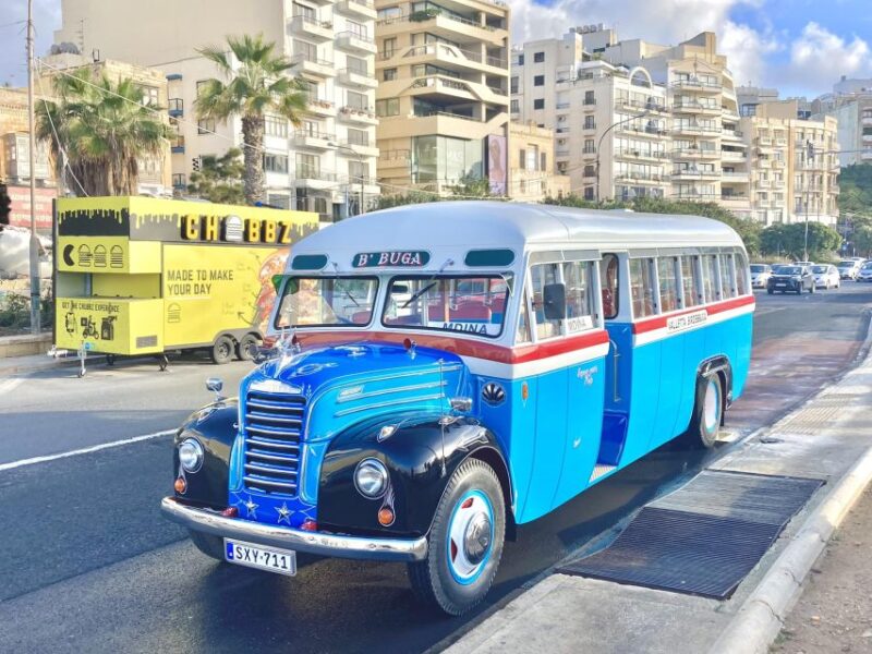 Valletta: Vintage Bus to Valletta, Sliema, Rabat & Mdina - The Vintage Bus Experience in Malta