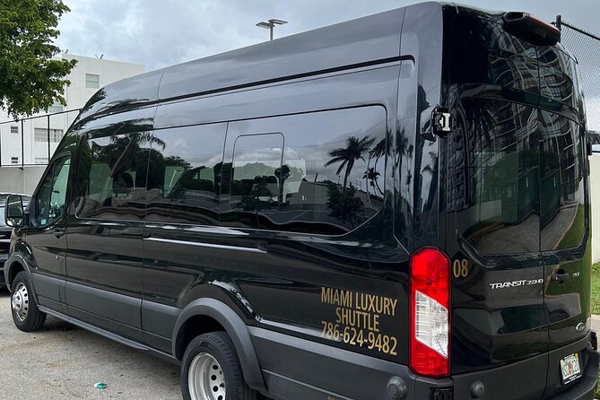 VAN Mia Airport or Hotels to Miami Port or Hotels Up to 14pax - Easy and Reliable Miami Group Transfers for Up to 14 Passengers