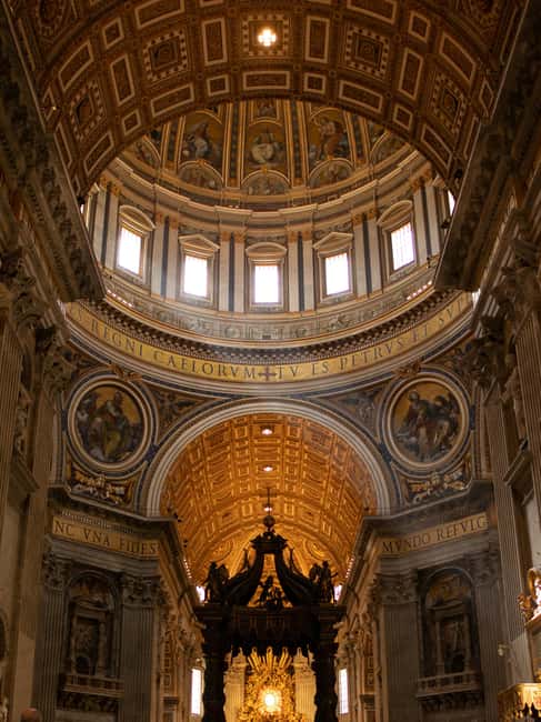 Vatican Full access: St.Peter's Basilica, Dome, Tombs+Audio - Climbing the Basilica Dome for Stunning Rome Views