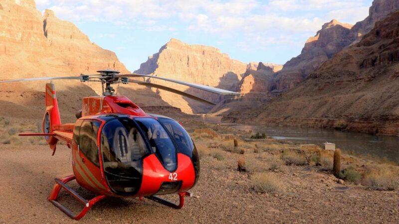 Vegas: Grand Canyon Airplane, Helicopter and Boat Tour - Landing at the Bottom of the Grand Canyon in a Helicopter