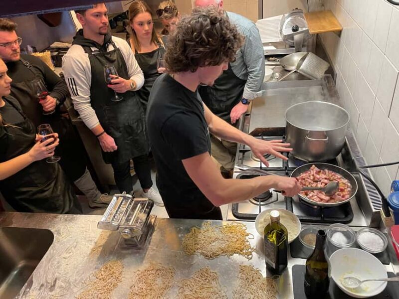 Venice: Pasta Carbonara Cooking Class with Wine - Key Points