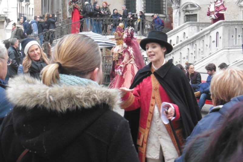 Venice:Theatrical Walking Carnival Show & Casanova's Secrets - Multilingual Guides and High Ratings for Storytelling