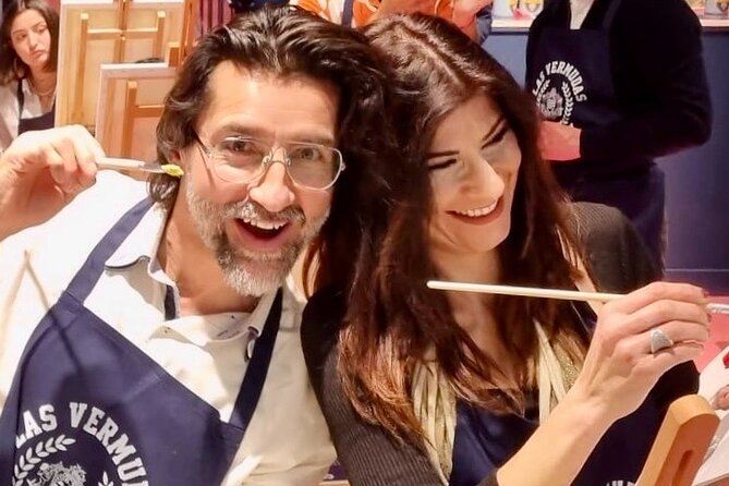 Vermouth-Art, paint and sip and Spanish Vermouth - Step-by-Step Painting Guided by a Friendly Instructor