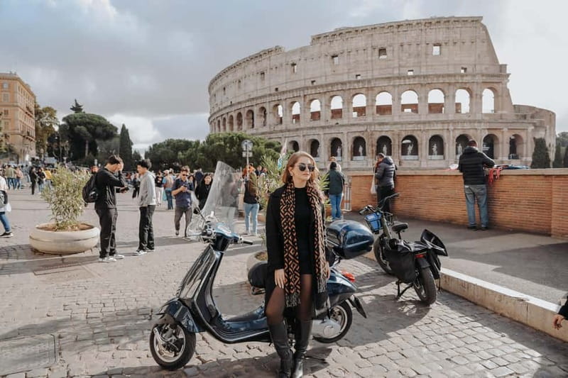 Vespa Ride in Rome Streets with Photography - Key Points