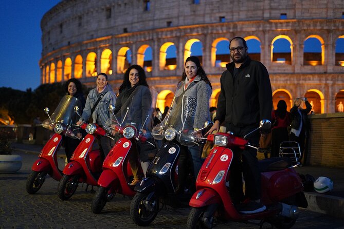 Vespa Scooter Night Tour in Rome with Professional Photographer - Viewing the Knights of Malta Gate and the Keyhole of Rome