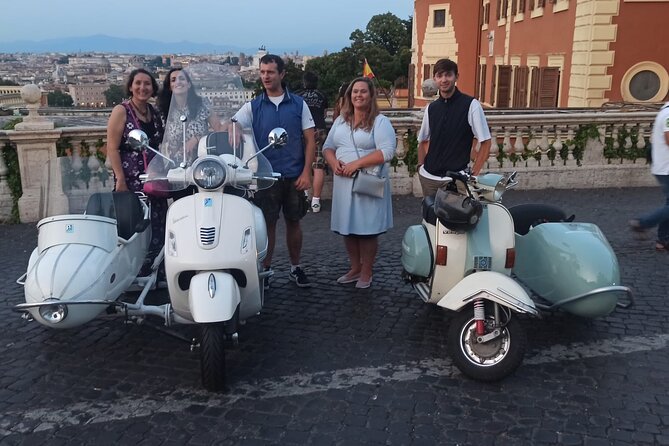 Vespa Sidecar Tour at Day/Night with Pickup - Visiting the Roman Baths at Terme di Caracalla