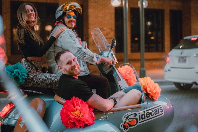 VESPA SiDECAR Tour in San Antonio with Tacos - Stops at Art and Historic Sites
