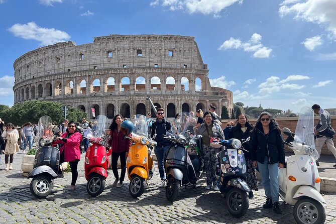 Vespa Tour in Rome with Pick up and Drop off - Iconic Stops: From the Colosseum to Janiculum Hill