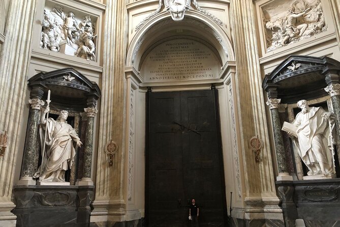 Via Crucis Catholic Pilgrim Walking Tour in Rome - Climbing the Holy Stairs at the Pontifical Sanctuary