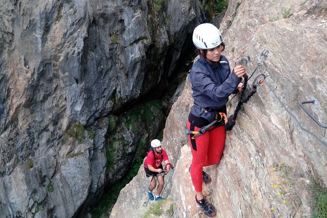 Via Ferrata - Safety Equipment: Harness, Helmet, and Dissipator