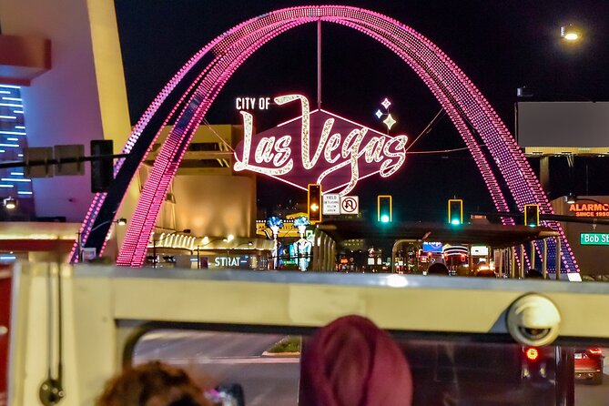 Viator Exclusive: 10:15PM Las Vegas Night Tour by Open-Top Bus - The Observation Decks and Landmark Views
