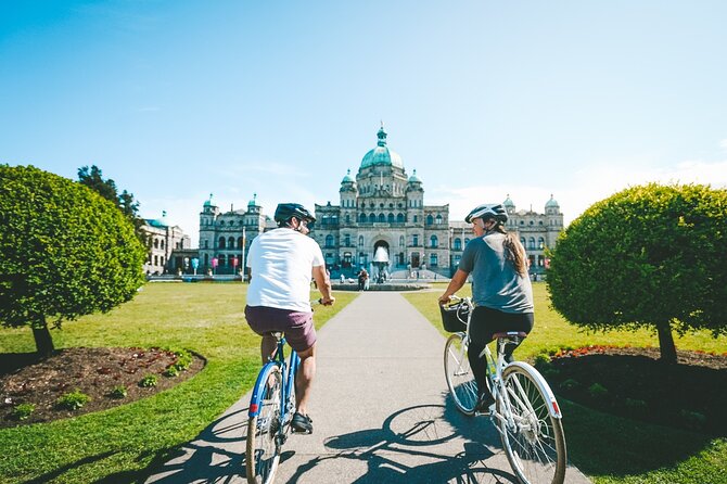 Victoria City Highlights 3 Hour Bike Tour, eBike Upgrade Avail. - Starting Point and Group Size