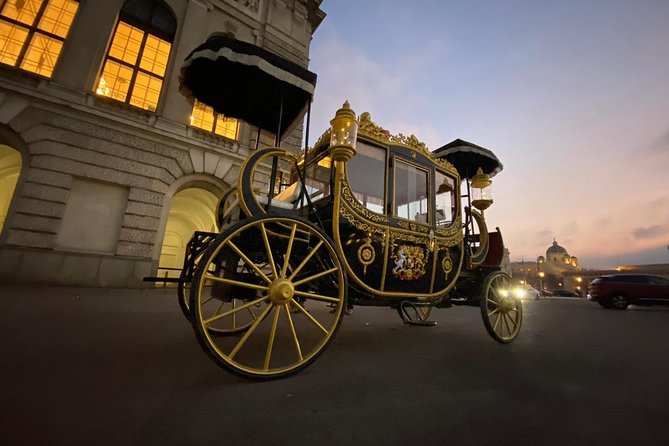 Vienna: 60 min. Imperial E-Carriage Sightseeing Tour with Drinks - Pass by the Hofburg Palace and Maria Theresia Monument