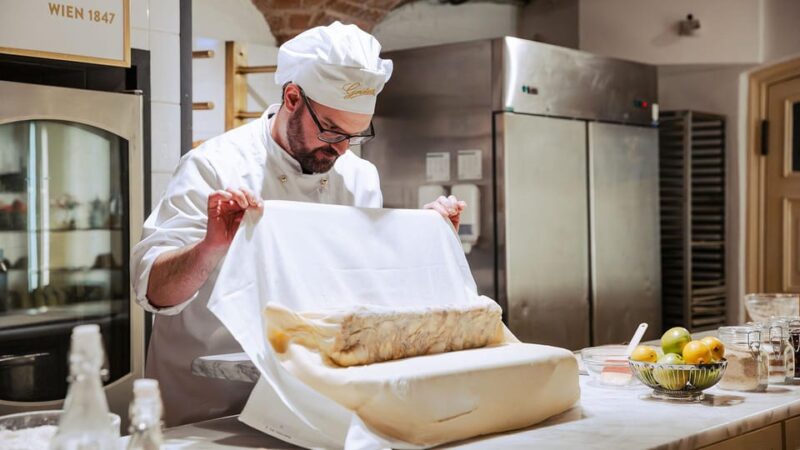 Vienna: Gerstner KuK Hofzuckerbäcker Baking Show & Tasting - The Art of Viennese Apple Strudel on Full Display