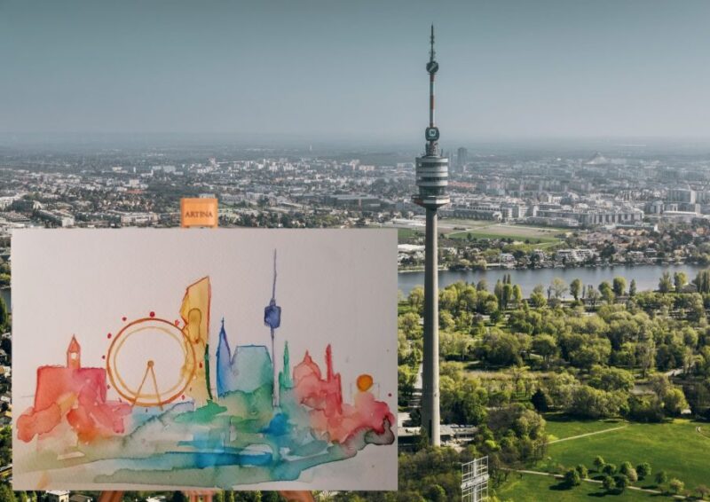 Vienna: Paint the Skyline and Danube Tower Free-Ride - Experience Viennas Skyline and Artistic Flair with a Unique Painting Activity