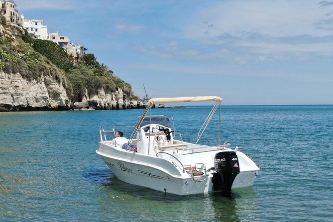 Vieste Boat rental without nautical license - Key Points