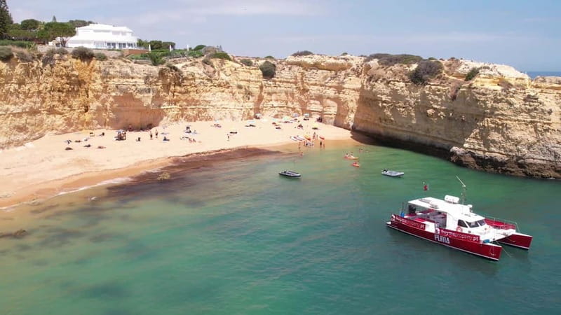 Vilamoura: Benagil Cave Boat Trip with Beach BBQ and Kayak - Visiting the Benagil Sea Cave for Photos and Sightseeing