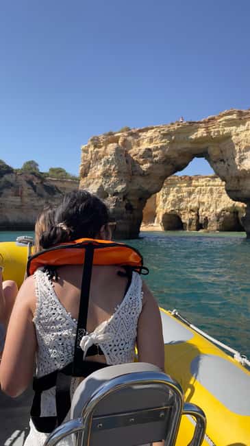 Vilamoura: Private Boat Tour Benagil Cave and Marinha Beach - Cave and Rock Formation Highlights: From Elephant Shapes to Natural Arches