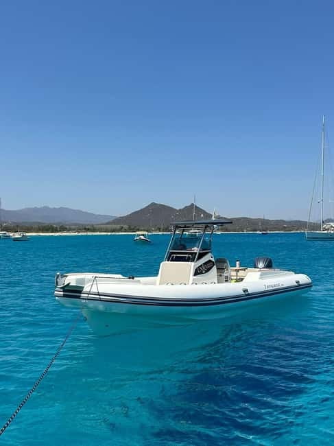 Villasimius 3,5 hr Marine Park tour with snorkeling & drinks - The Comfort and Luxury of the Inflatable Boat