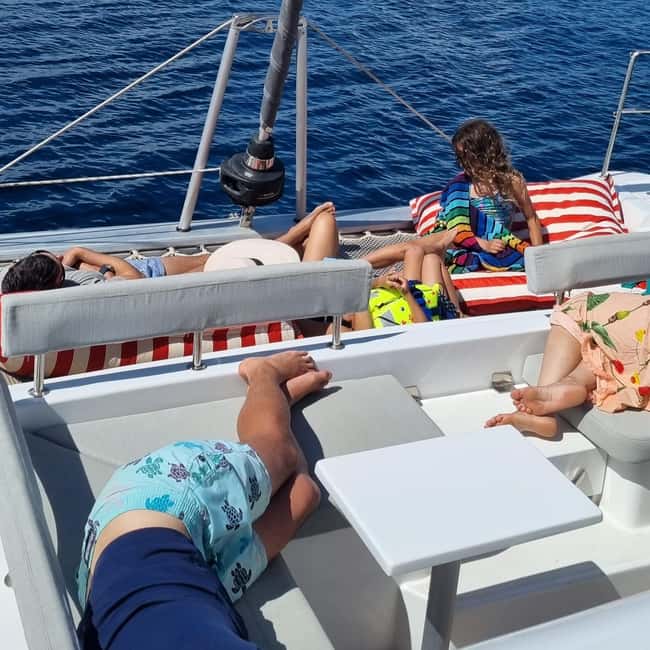 Villeneuve-Loubet: Small group catamaran day cruise - Luxury Catamaran with Modern Comforts