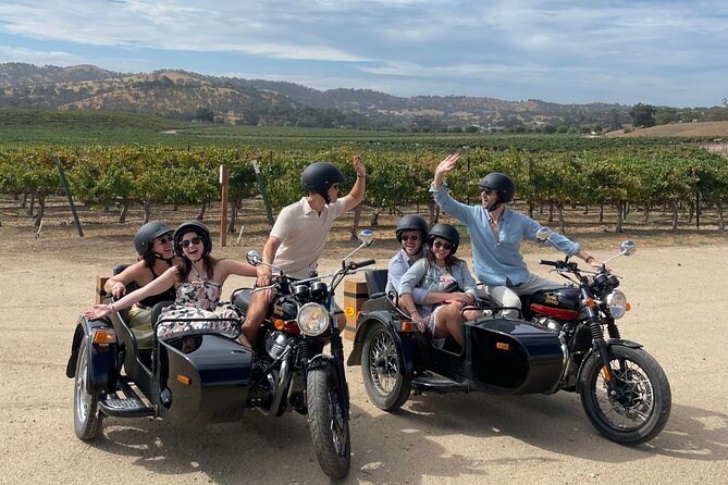 Vineyard Rides San Luis Obispo Sidecar Wine Adventure - Optional Wine Tasting Upgrade at Wolff Winery