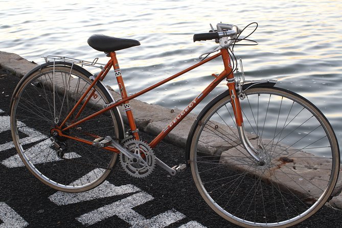 Vintage Bikes Tour - Admiring the Tower of Belém from the Outside