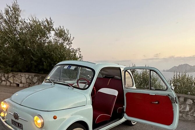 Vintage car 500 Photo shoot on The amalfi coast - The Guide’s Role and Photography Quality