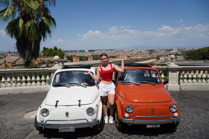 Vintage Fiat500 car Tour by Professional Photographer - Discover Rome in a Vintage Fiat 500 with a Professional Photographer